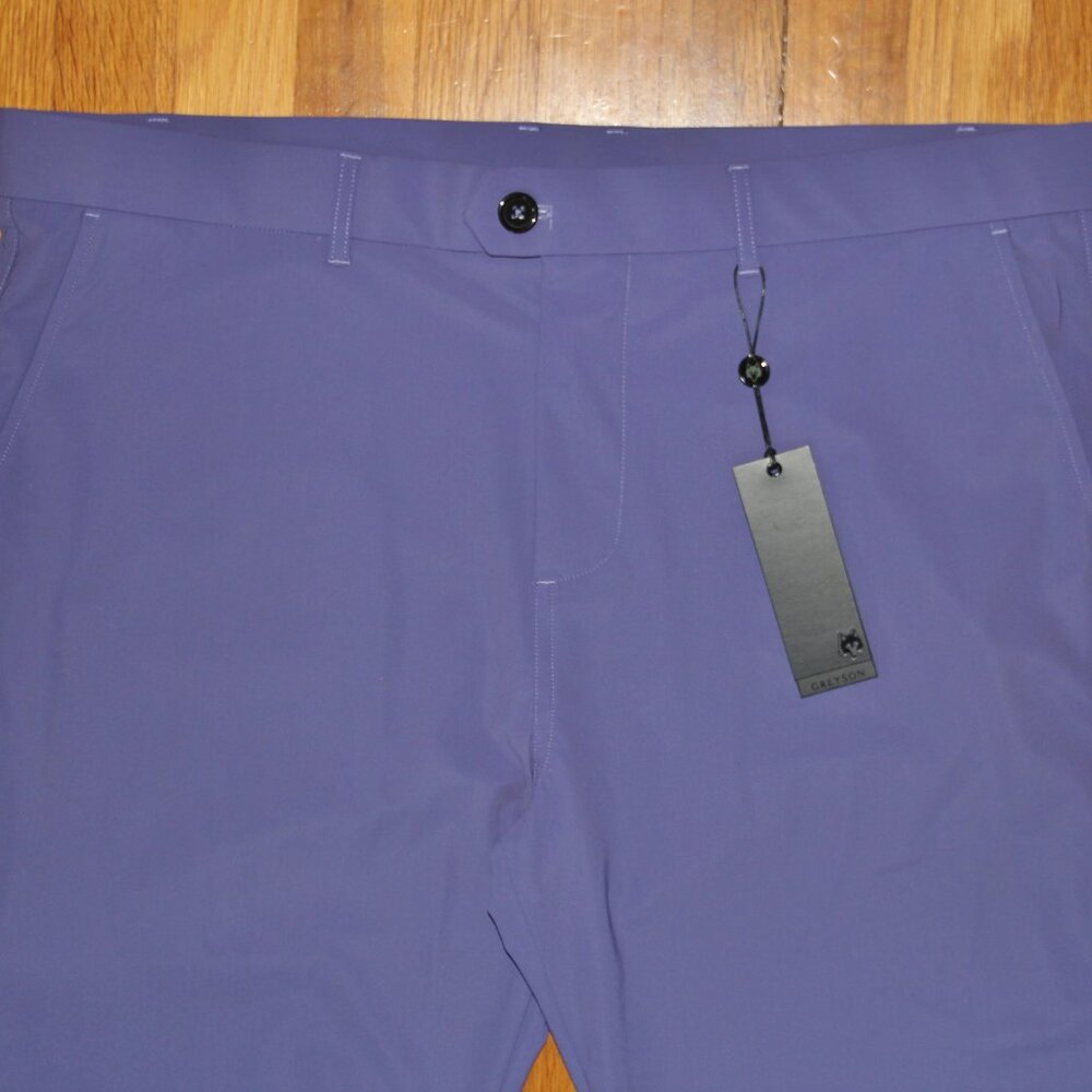 Greyson Montauk Golf Trousers Pants Mens 40x32 Honeycreeper Blue - Picture 3 of 5